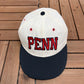 Penn Quakers Embroidered Graphic Hat | Size 7 1/8 | Vintage 1990s College White Cap |