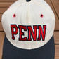 Penn Quakers Embroidered Graphic Hat | Size 7 1/8 | Vintage 1990s College White Cap |