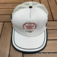 XV Olympic Winter Games Embroidered Hat | Snap Back | Vintage 1990s Promotional Grey Trucker Cap |