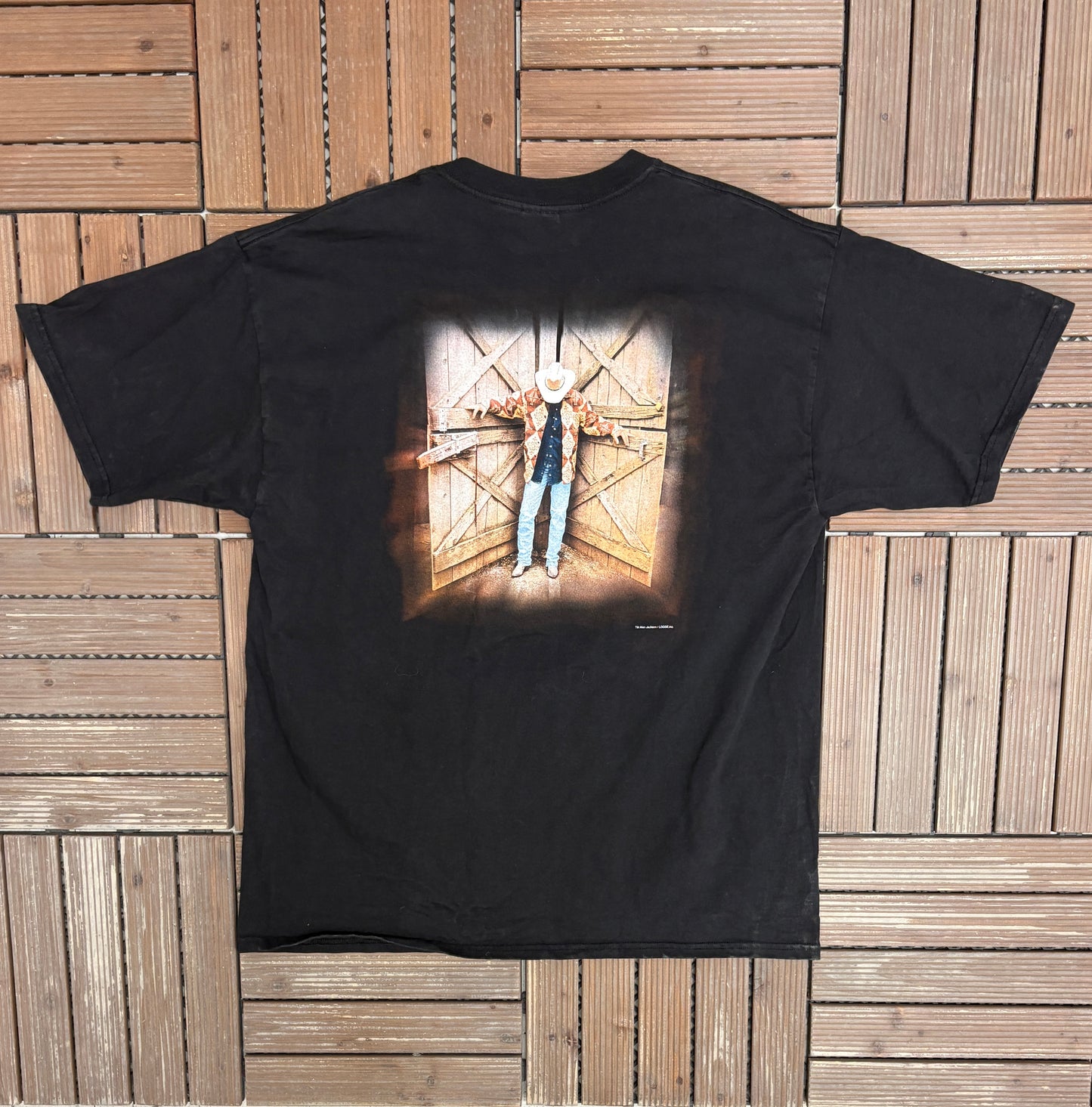 Alan Jackson Graphic Tee | Size X-Large | Vintage 2000s Country Music Black T-Shirt |