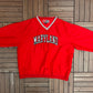 Maryland Terrapins Graphic Windbreaker | Size X-Large | Vintage 1990s College Red Light Jacket |