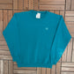 Atlanta Olympics '96 Embroidered Crewneck | Size Medium | Vintage 1990s Promotional Green Sweater |