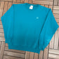 Atlanta Olympics '96 Embroidered Crewneck | Size Medium | Vintage 1990s Promotional Green Sweater |