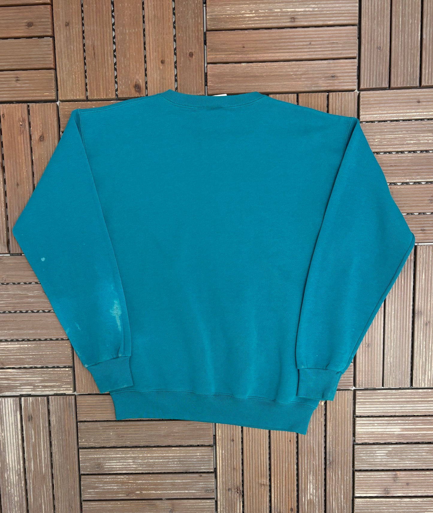Atlanta Olympics '96 Embroidered Crewneck | Size Medium | Vintage 1990s Promotional Green Sweater |