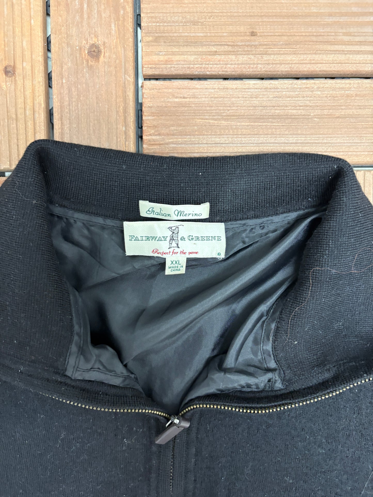 Fairway & Greene Golf Wool Sweater Vest | Size XX-Large | Vintage 1990s Golf Black Sweater Vest |