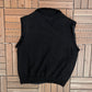 Fairway & Greene Golf Wool Sweater Vest | Size XX-Large | Vintage 1990s Golf Black Sweater Vest |
