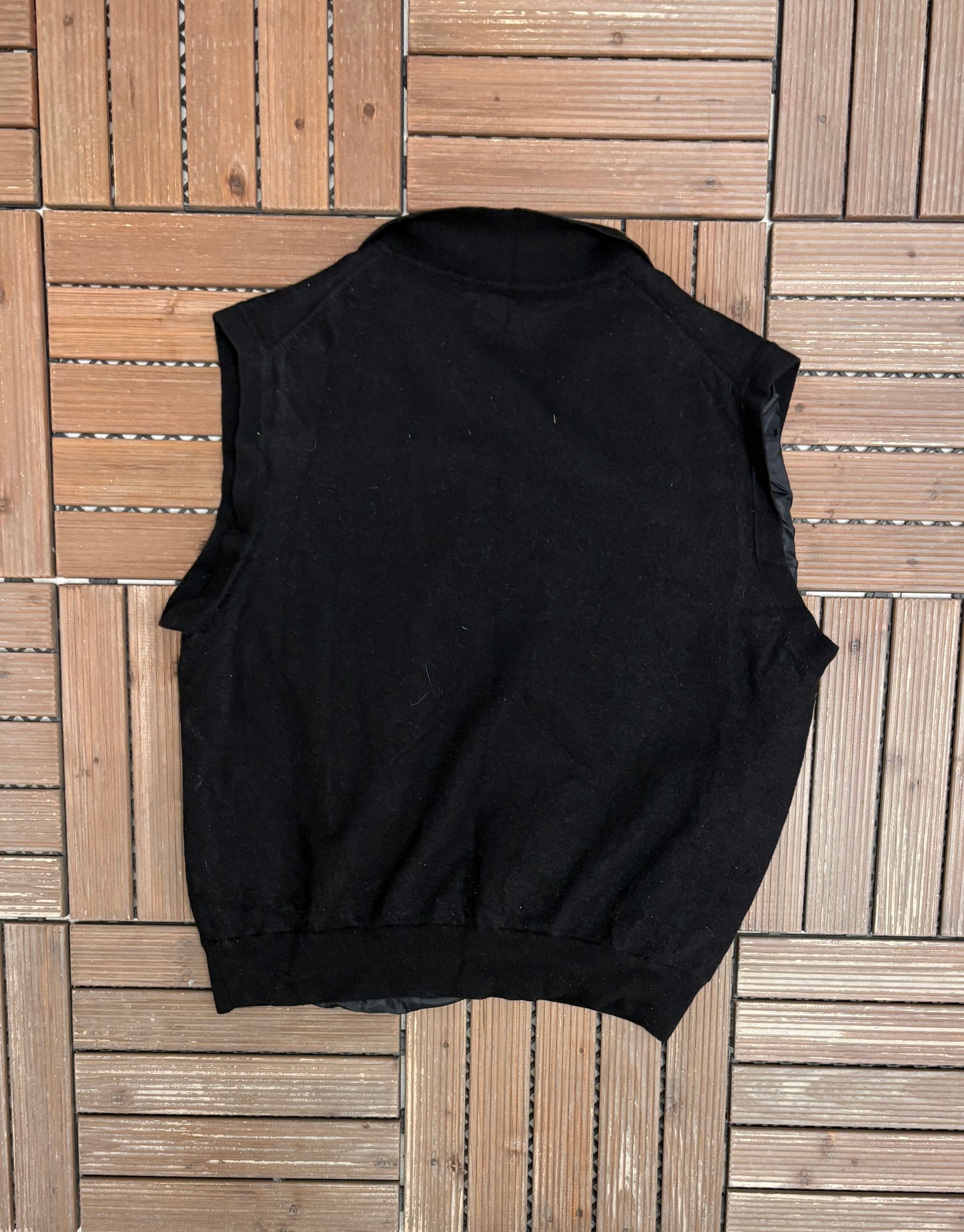 Fairway & Greene Golf Wool Sweater Vest | Size XX-Large | Vintage 1990s Golf Black Sweater Vest |