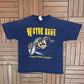 Notre Dame Fighting Irish Taz Graphic Tee | Size X-Large | Vintage 1990s College Blue T-Shirt |