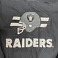 Los Angeles Raiders Puffer Jacket | Size Large | Vintage 1990s NFL Football Black Jacket |