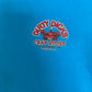 Dirty Dicks Crab House Outer Banks Graphic Tee | Size Medium | Vintage 2000s Funny Tourist Blue T-Shirt |