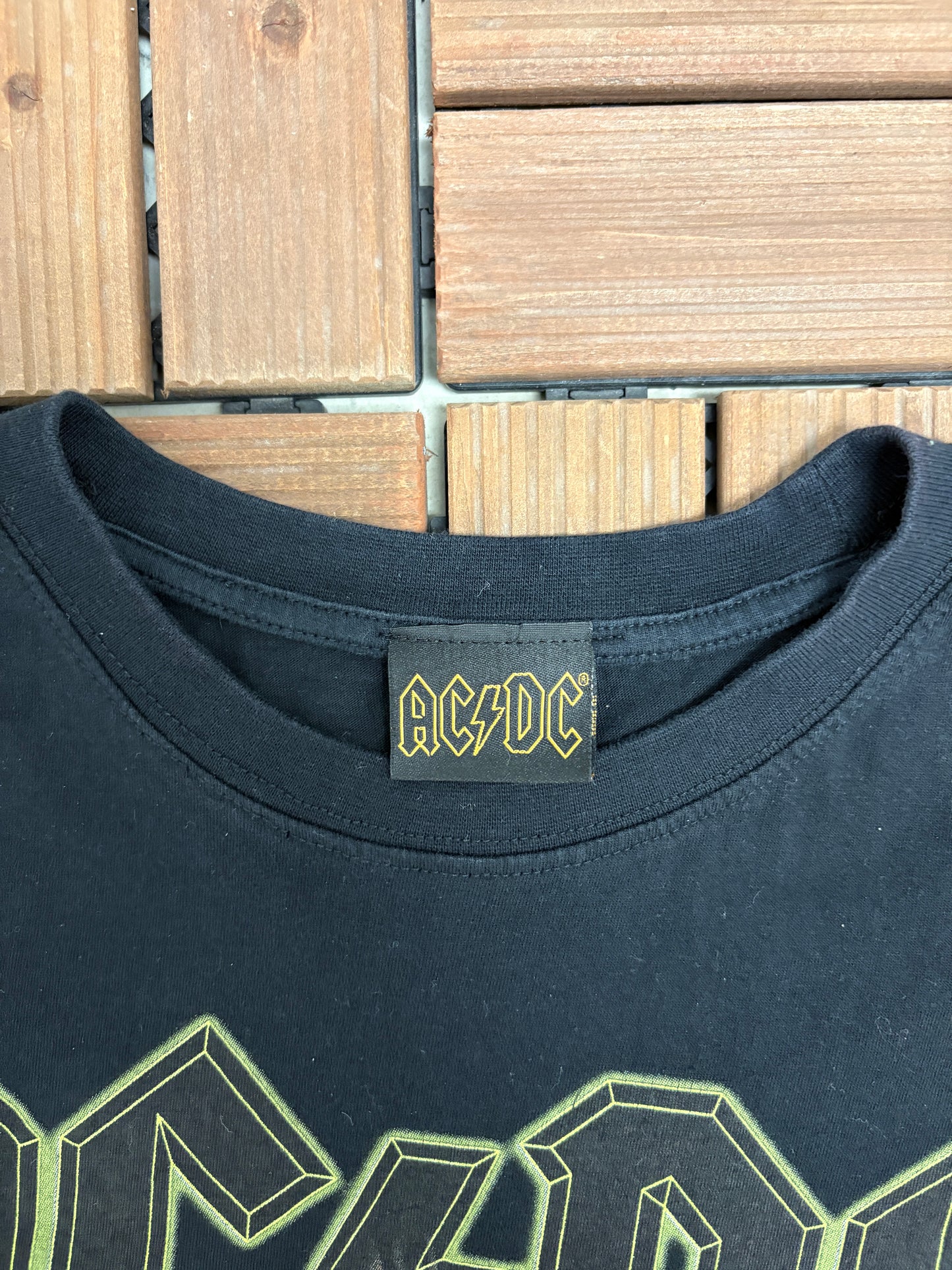 AC/DC Hell's Bells Graphic Tee | Size Large | Vintage 2000s Hard Rock Band Music Black T-Shirt |