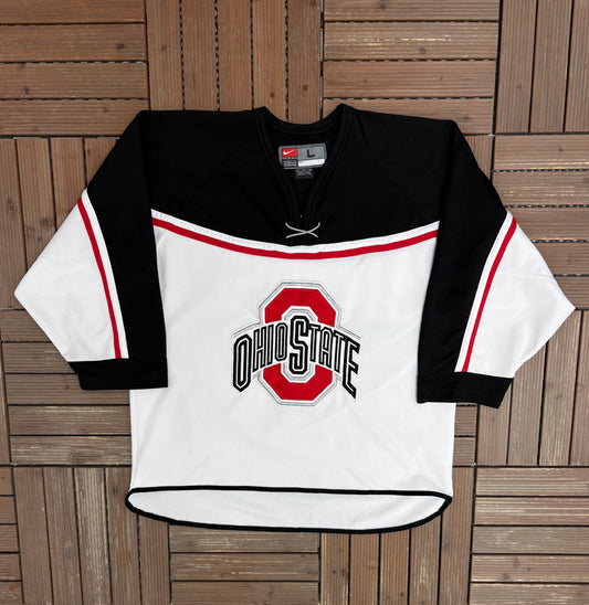 Ohio State Buckeyes Hockey Jersey | Size Large | Vintage 2000s College Hockey Nike Jersey |