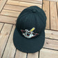 Jamestown Jammers Graphic Hat | Size 7 5/8 | Vintage 2000s MiLB Baseball Black Fitted Cap |