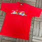 Canada Tourist Attractions Graphic Tee | Size X-Large | Vintage 1990s Tourist Single Stitch Red T-Shirt |