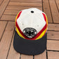West Germany DFB World Cup 1990 Graphic Hat | Snap Back | Vintage 1990s World Cup Football Adidas White Cap |