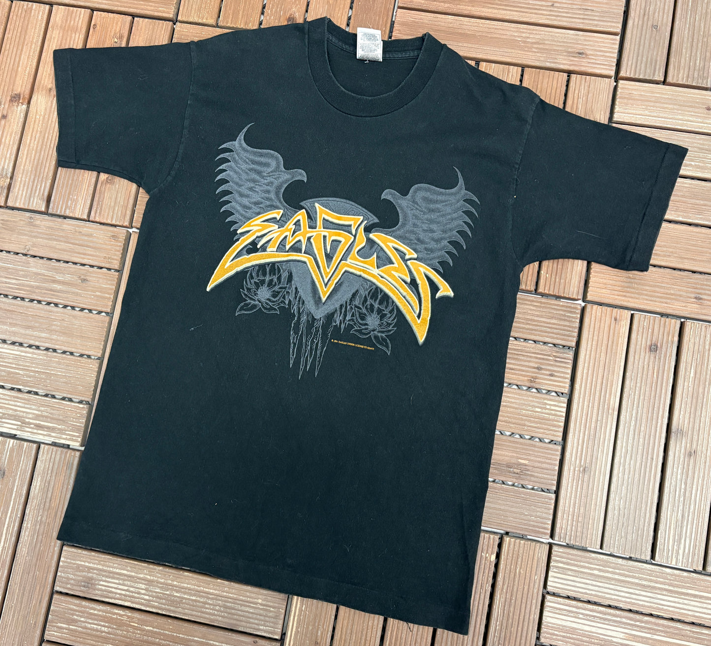 Eagles Hell Freezes Over Tour 1996 Graphic Tee | Size Large | Vintage 1990s Rock Band Black T-Shirt |