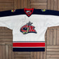 Columbus Blue Jackets Hockey Jersey | Size Large | Vintage 2000s NHL Hockey White Jersey |