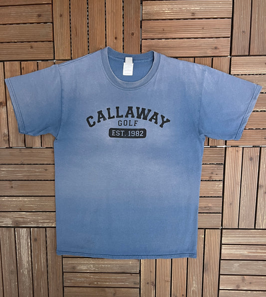 Callaway Golf Est. 1982 Graphic Tee | Size Large | Vintage 2000s Branded Blue T-Shirt |