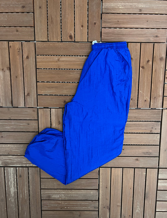 Second Wind Track Pants | Size Small | Vintage 1990s Branded Blue Trackpants |