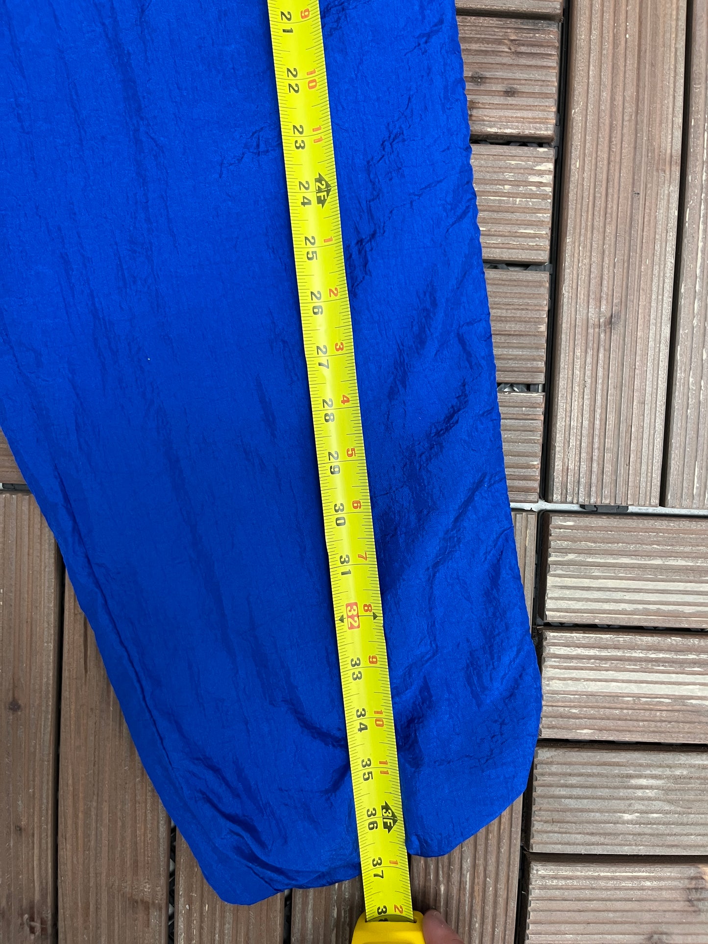 Second Wind Track Pants | Size Small | Vintage 1990s Branded Blue Trackpants |