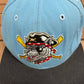 Erie SeaWolves Graphic Hat | Size 7 5/8 | Vintage 1990s MiLB Baseball Blue Fitted Cap |