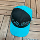 San Jose Sharks Embroidered Graphic Hat | Snap Back | Vintage 1990s NHL Hockey Black Cap |