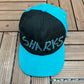 San Jose Sharks Embroidered Graphic Hat | Snap Back | Vintage 1990s NHL Hockey Black Cap |