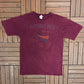 Banff National Park Graphic Tee | Size Large | Vintage 1990s Tourist Single Stitch Purple T-Shirt |