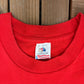 Cockspur Fine Rum Graphic Tee | Size Large | Vintage 1990s Alcohol Promotional Red T-Shirt |