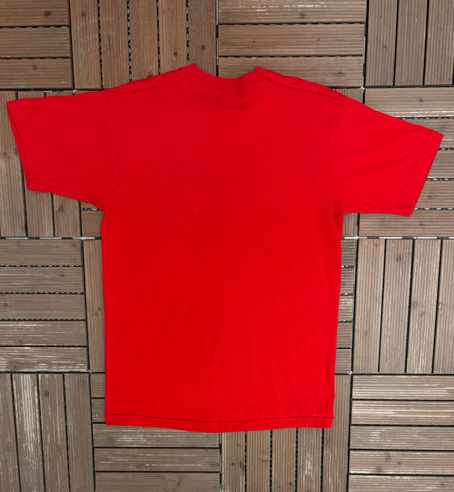 Cockspur Fine Rum Graphic Tee | Size Large | Vintage 1990s Alcohol Promotional Red T-Shirt |