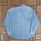 Tweety Bird & Sylvester Denim Jacket | Size Large | Vintage 1990s Blue Light Jean Jacket |