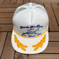 March Air Force Base Air Show '87 Graphic Hat | Snap Back | Vintage 1980s White Trucker Cap |