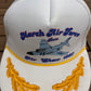 March Air Force Base Air Show '87 Graphic Hat | Snap Back | Vintage 1980s White Trucker Cap |