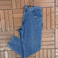 Eddie Bauer Blanket Lined Straight Leg Denim Jeans | Size 36 x 32 | Vintage 1990s Blue Jeans |