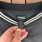 PING Collection Golf Graphic Windbreaker | Size X-Large | Vintage 2000s Golf Black Windbreaker |