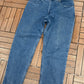 Eddie Bauer Blanket Lined Straight Leg Denim Jeans | Size 36 x 32 | Vintage 1990s Blue Jeans |