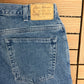 Eddie Bauer Blanket Lined Straight Leg Denim Jeans | Size 36 x 32 | Vintage 1990s Blue Jeans |