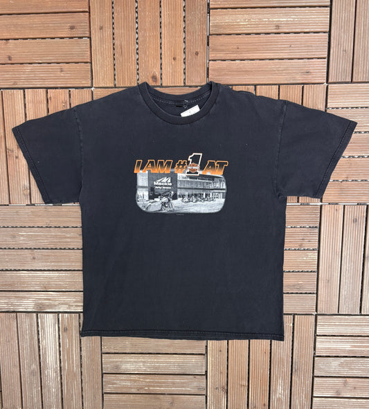 Harley Davidson Oshawa, Ontario Graphic Tee | Size Large | Vintage 2000s Biker Motorcycle Black T-Shirt |