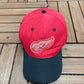 Detroit Red Wings Embroidered Graphic Hat | Snap Back | Vintage 2000s NHL Hockey Red Cap |