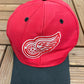 Detroit Red Wings Embroidered Graphic Hat | Snap Back | Vintage 2000s NHL Hockey Red Cap |