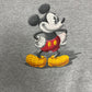 Mickey Mouse Graphic Crewneck | Size Small | Vintage 1990s Promotional Cartoon Grey Sweatshirt |