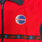 Kleen-Flo Racing Embroidered Graphic Windbreaker | Size X-Large | Vintage 2000s Red Windbreaker Coat |
