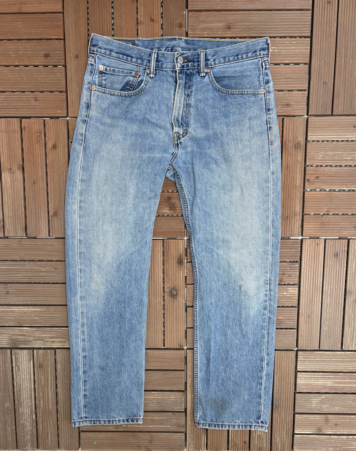 Levi Strauss & Co 505 Regular Fit Denim Jeans | Size 34 x 30 | Vintage 2000s Levi's Blue Jeans |