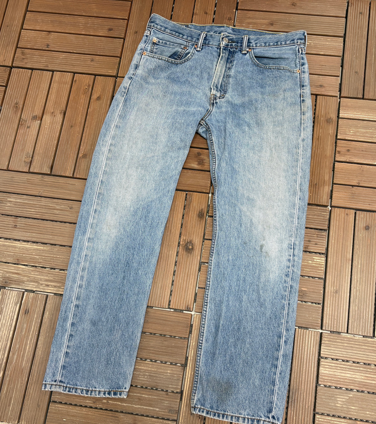 Levi Strauss & Co 505 Regular Fit Denim Jeans | Size 34 x 30 | Vintage 2000s Levi's Blue Jeans |