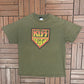 Kiss Army Graphic Tee | Size X-Large | Vintage 2000s Rock Band Green T-Shirt |