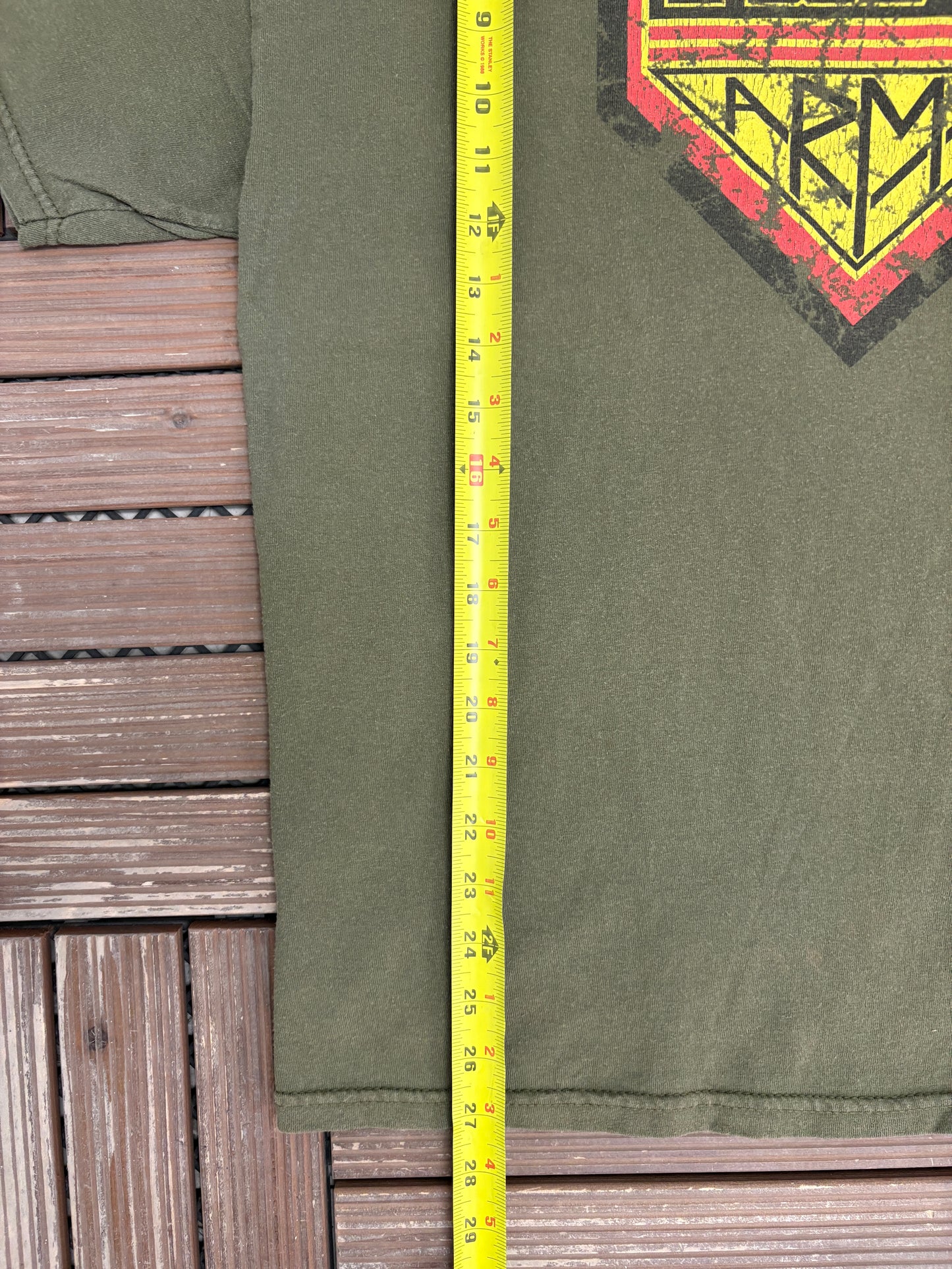 Kiss Army Graphic Tee | Size X-Large | Vintage 2000s Rock Band Green T-Shirt |
