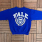 Yale Bulldogs Graphic Crewneck | Size Medium | Vintage 1990s College Blue Sweater |