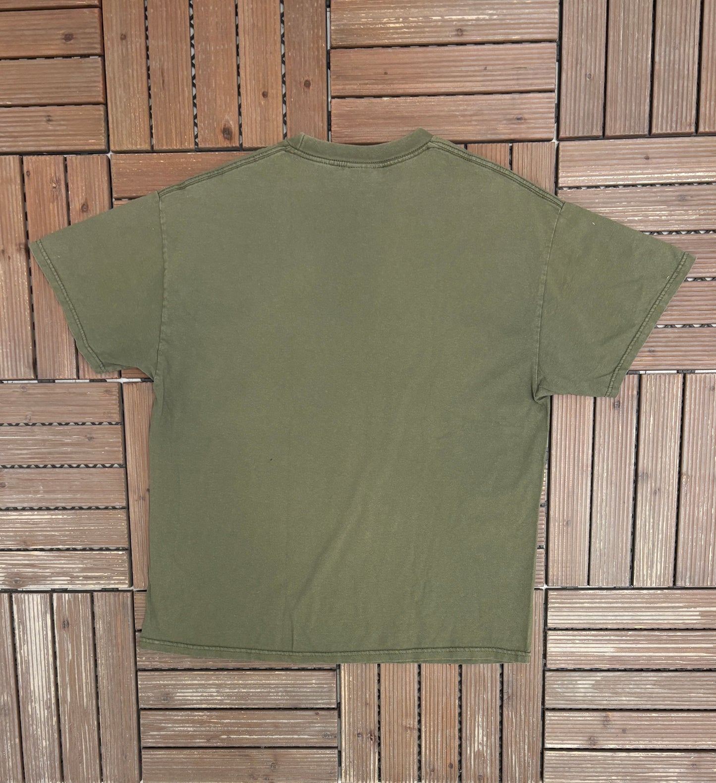Kiss Army Graphic Tee | Size X-Large | Vintage 2000s Rock Band Green T-Shirt |