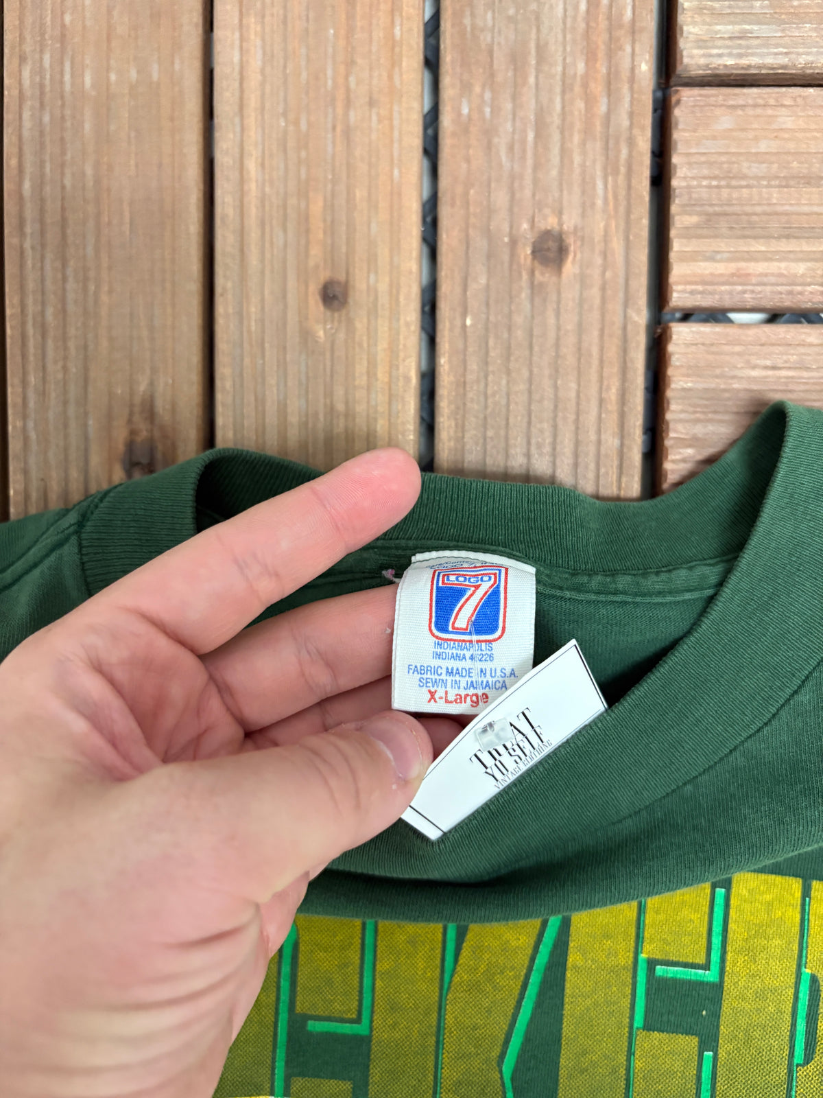 Green Bay Packers Graphic Tee | Size X-Large | Vintage 1990s NFL Football Green T-Shirt |