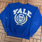 Yale Bulldogs Graphic Crewneck | Size Medium | Vintage 1990s College Blue Sweater |